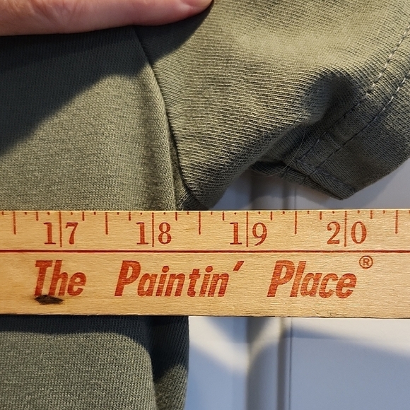 JW Anderson Olive Green 100% Cotton Short Sleeve Dress Crew Neck Size Medium - Picture 8 of 9